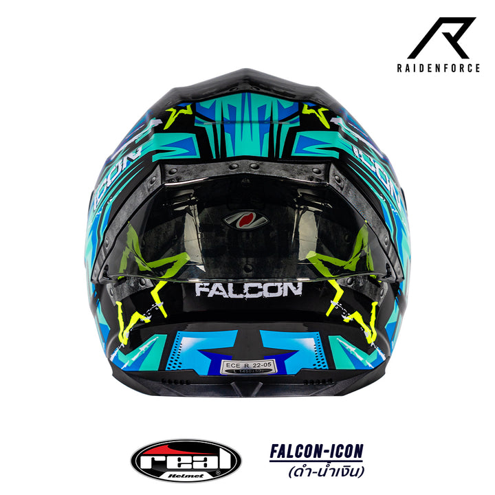 Real Helmet Falcon-Icon Black/Blue