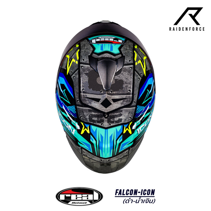Real Helmet Falcon-Icon Black/Blue