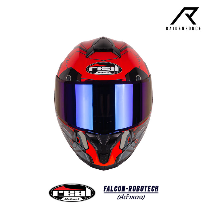 Real Helmet Falcon-Robotech Black/Red