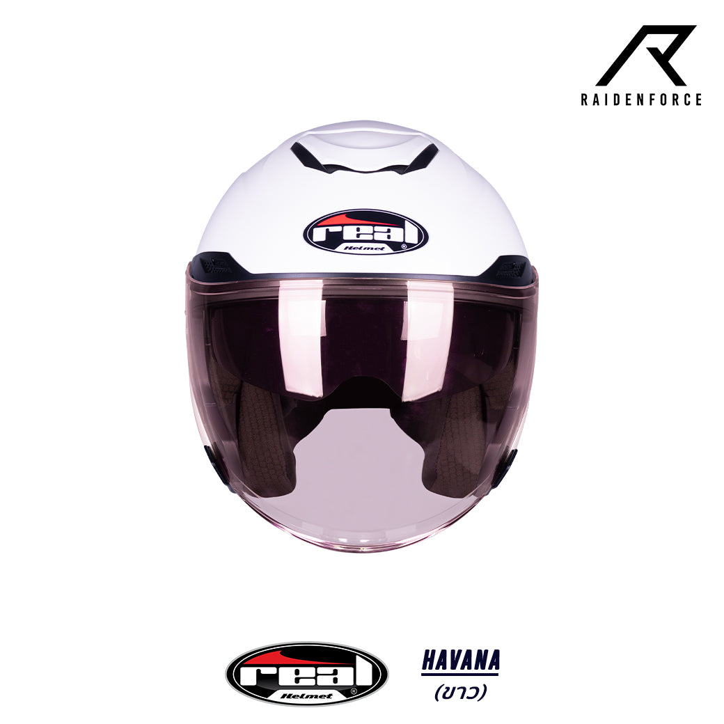 Real Helmet Havana White Helmet