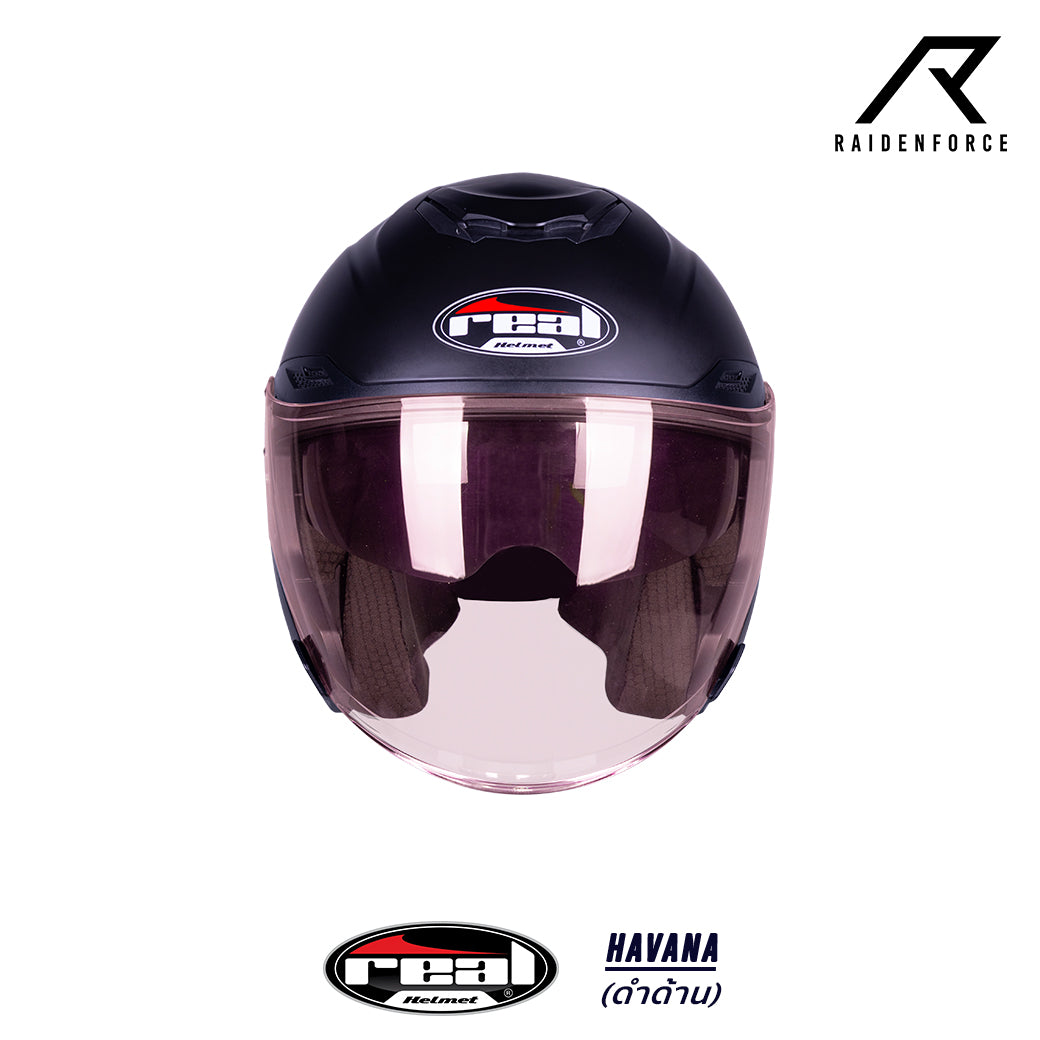 Real Helmet Havana, matte black