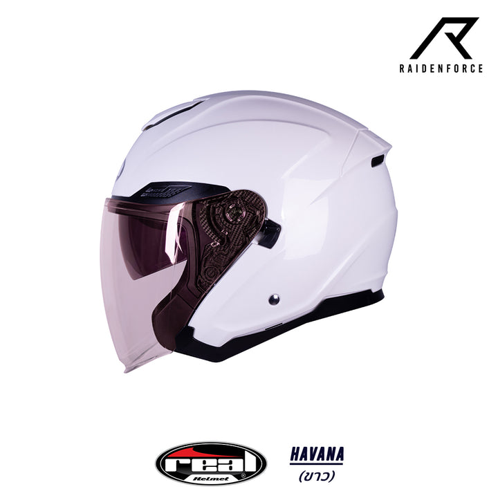 Real Helmet Havana White Helmet