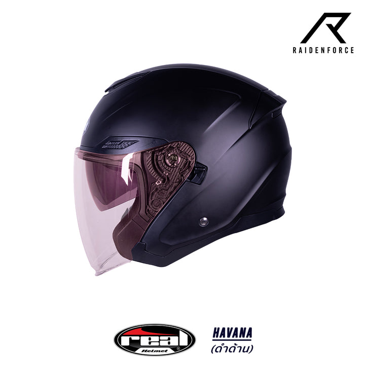Real Helmet Havana, matte black