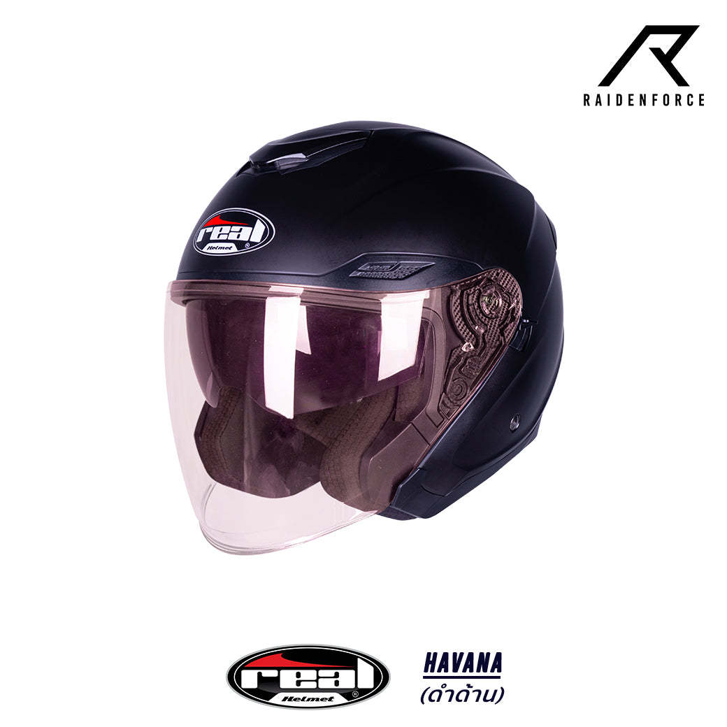 Real Helmet Havana, matte black