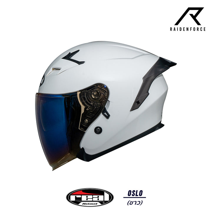 Real Helmet Oslo White Helmet