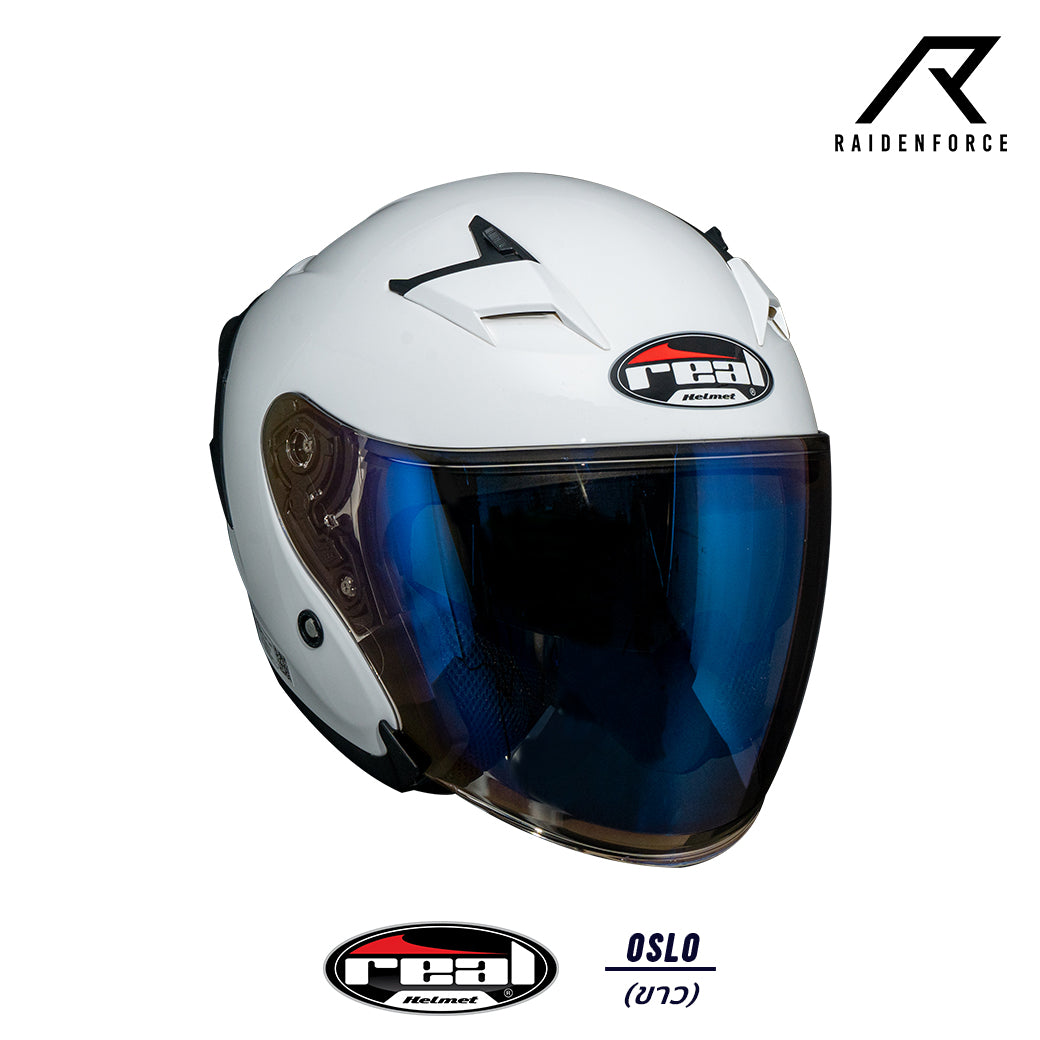 Real Helmet Oslo White Helmet