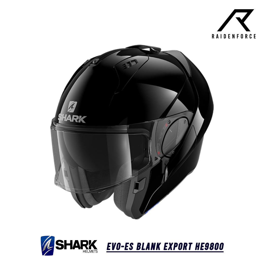 SHARK EVO-ES BLANK EXPORT HE9800 helmet, glossy black