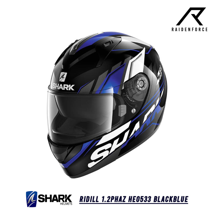 SHARK RIDILL 1.2PHAZ HE0533 Helmet - Black and Blue