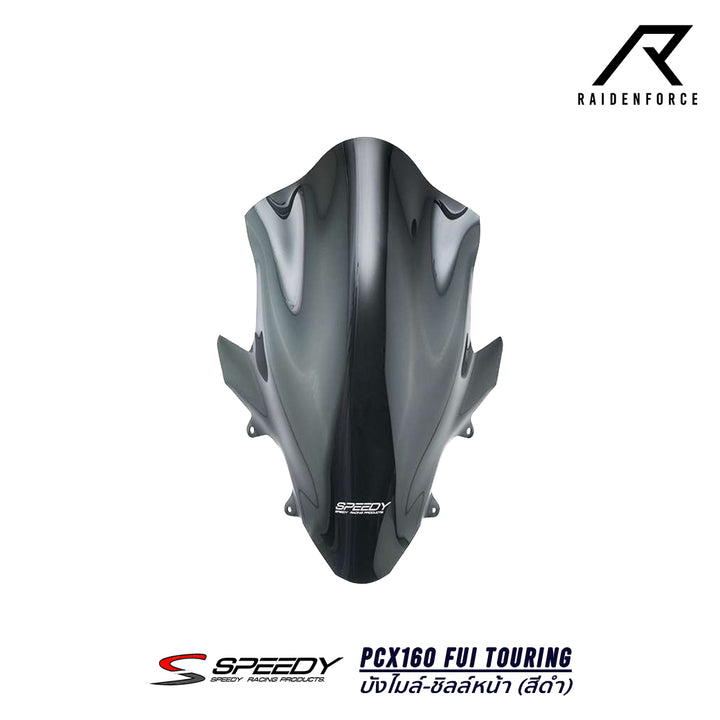 Speedometer cover-front shield SPEEDY PCX160 Fui Touring black
