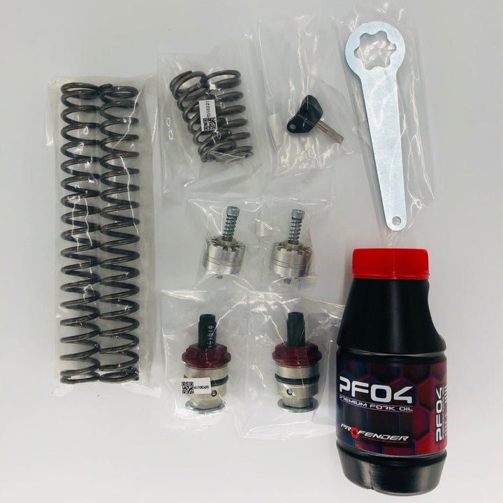 Profender Front Fork Kit Load 35 MM. Xmax300 black color
