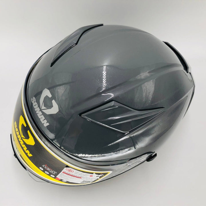 SOMAN Helmet - SM960 Plain Color Grey
