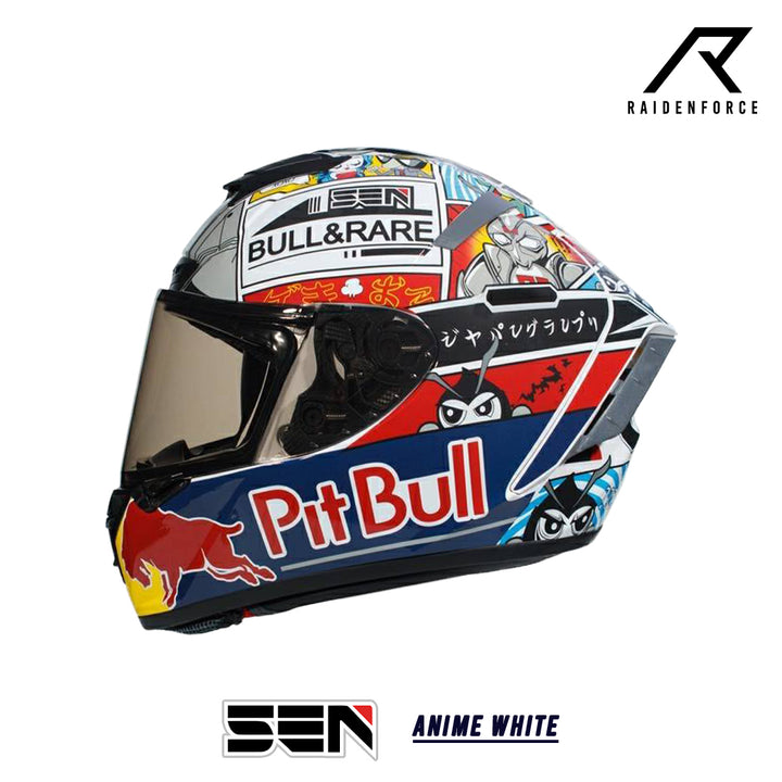 Sen Helmet Anime White Helmet 