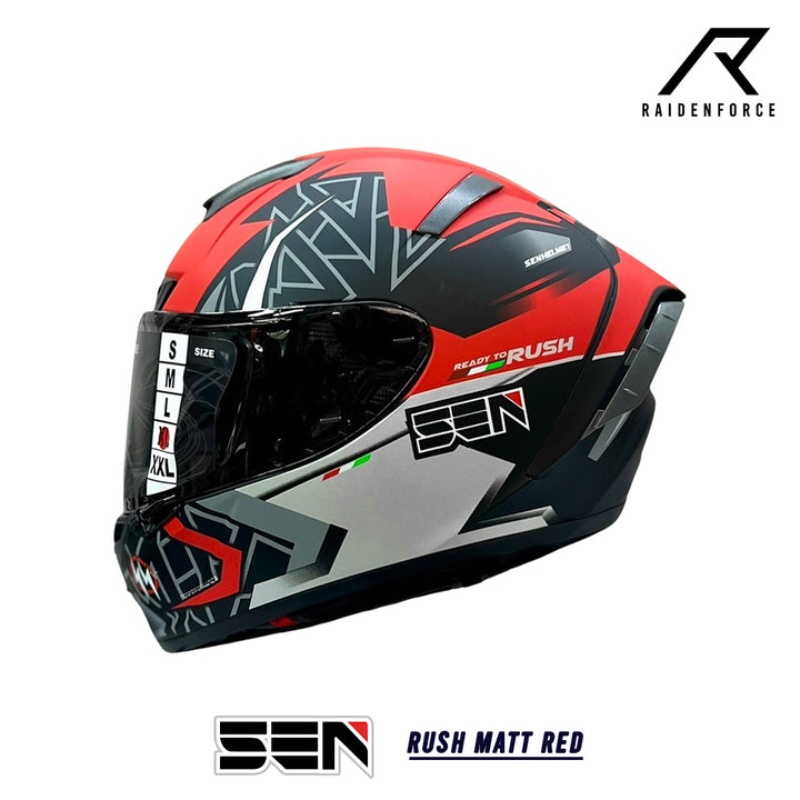 Sen Helmet Rush Matt red