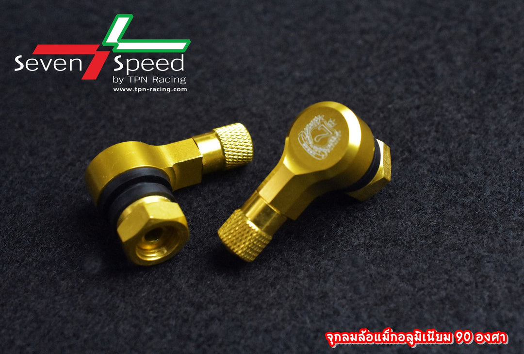 Sevenspeed aluminum air valve, 90 degree bend