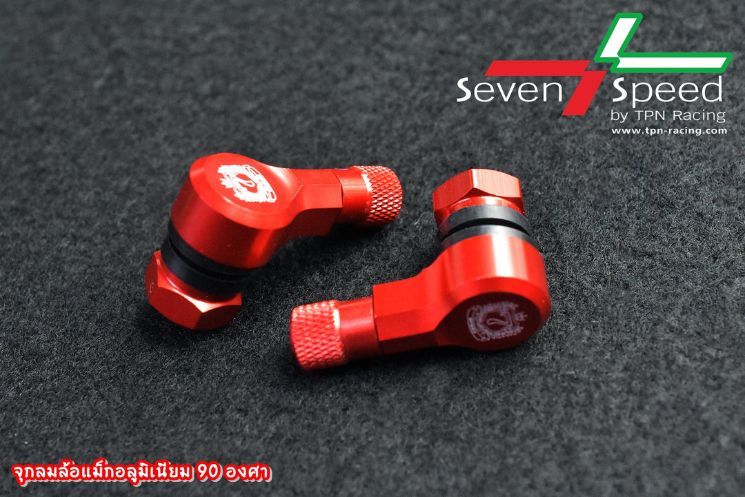 Sevenspeed aluminum air valve, 90 degree bend