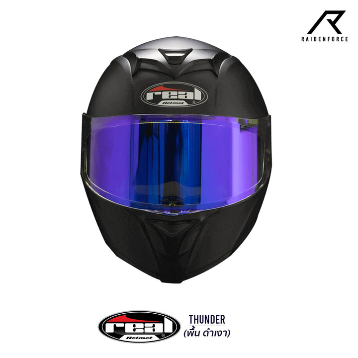 REAL Helmet Thunder, matte black base