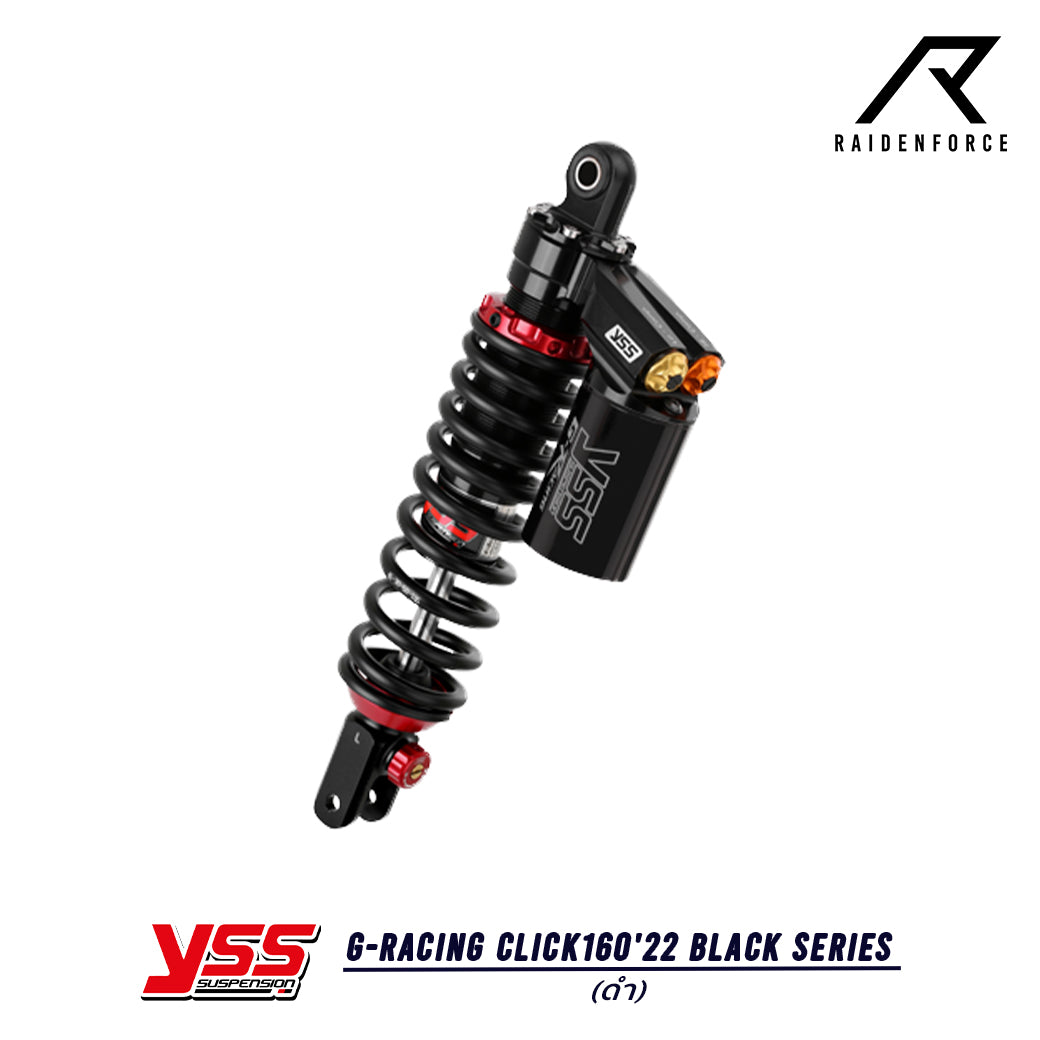 โช้ค YSS G-Racing Honda Click160'22 Black series สี ดำ/ดำ