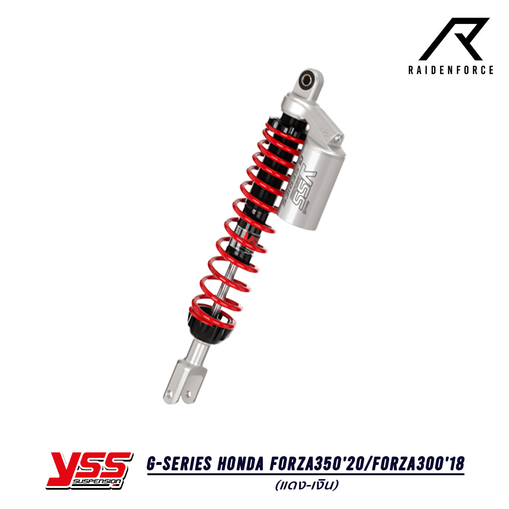 Shock YSS G-Series Honda Forza350'20/Forza300'18 Red/Silver 
