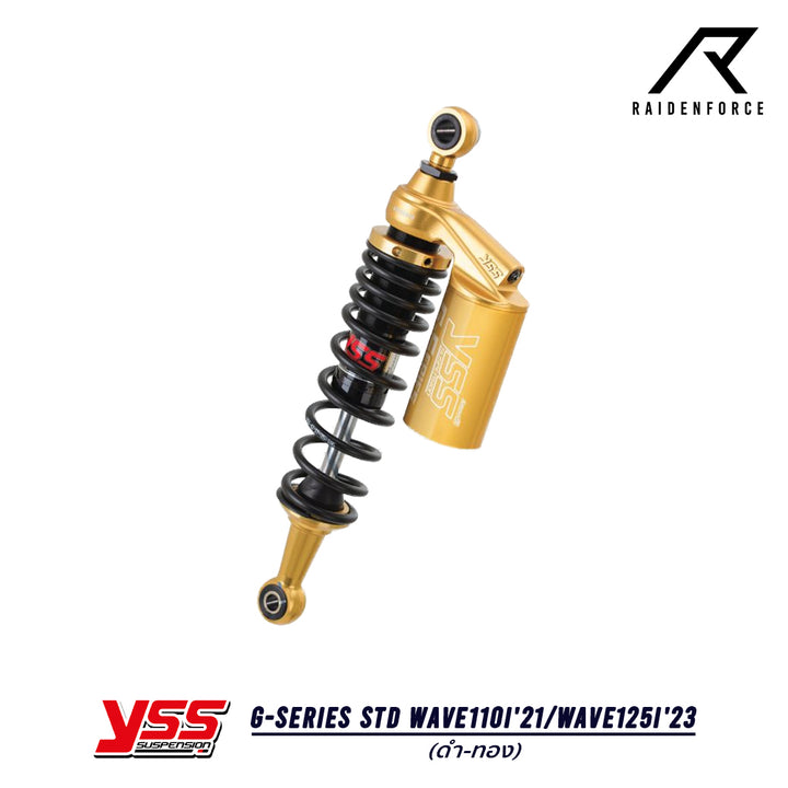 Shock YSS G-Series Honda Wave110i'21/Wave125i'23 Black/Gold