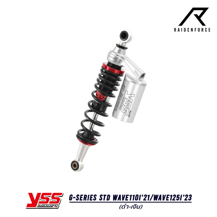 Shock YSS G-Series Honda Wave125i'13-21/Wave110i'13-20 Black/Silver