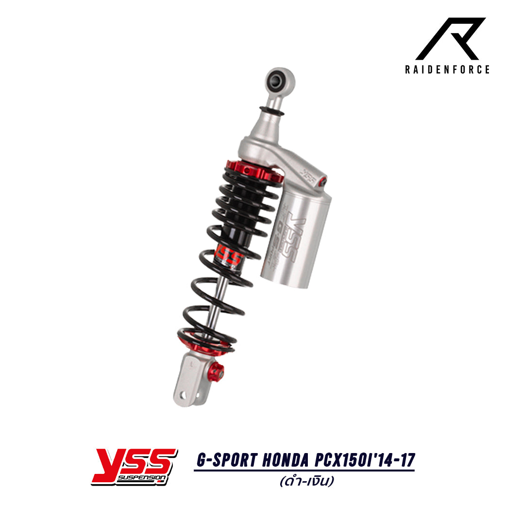 Shock YSS G-Sport Honda PCX150i'14-17 color black/silver