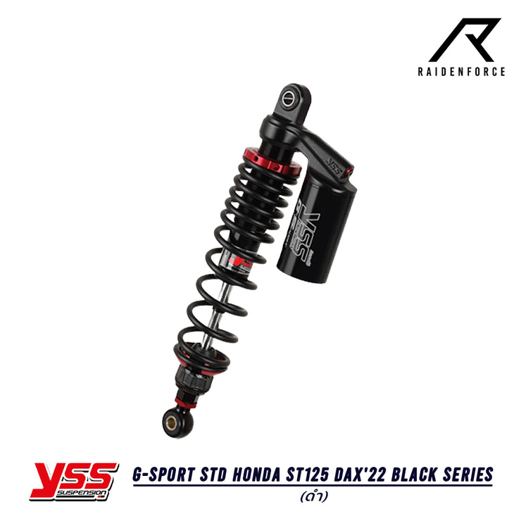 โช้ค YSS G-Sport STD Honda St125 Dax'22 Black series สีดำ/ดำ