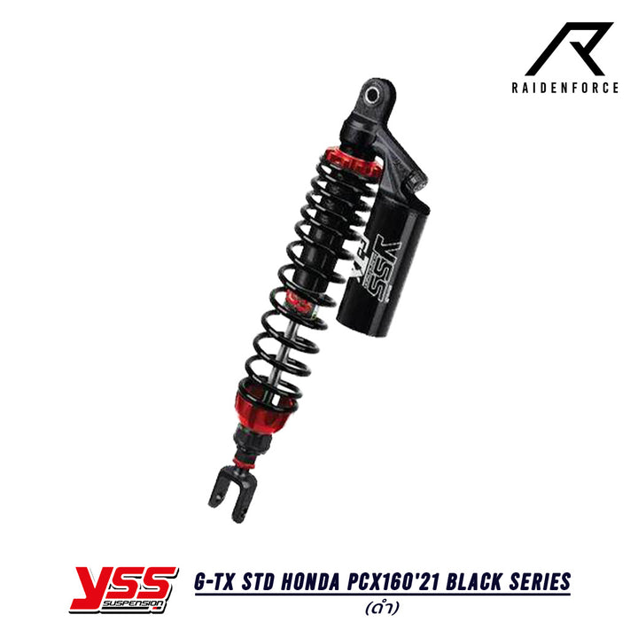 Shock YSS G-TX Honda PCX160 Black series, black color