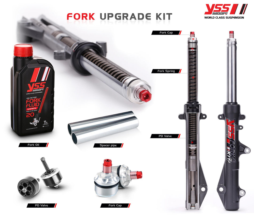 Front shock upgrade kit YSS Fork Upgrade Kit Yamaha X-max300'17
