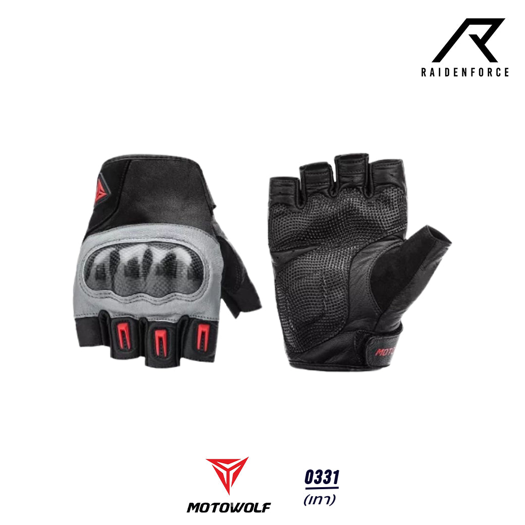 MOTOWOLF gloves, model 0331, gray
