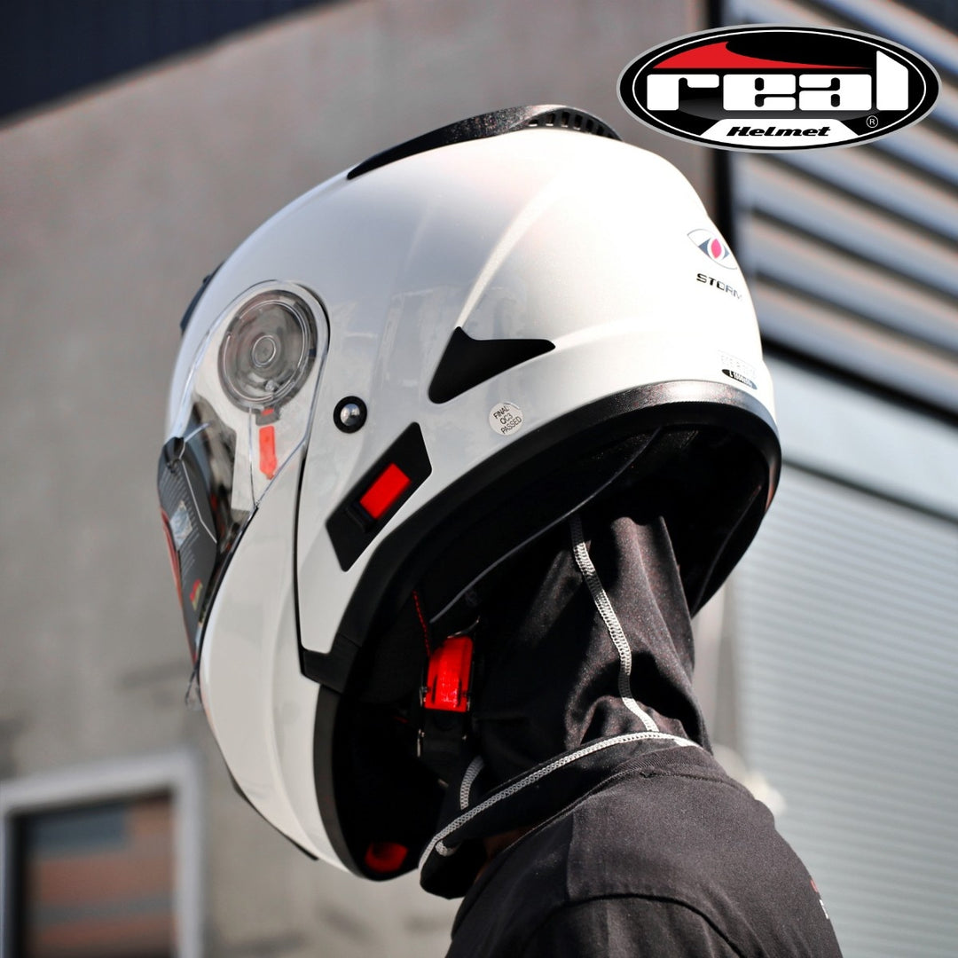 REAL Helmet STORM, white base