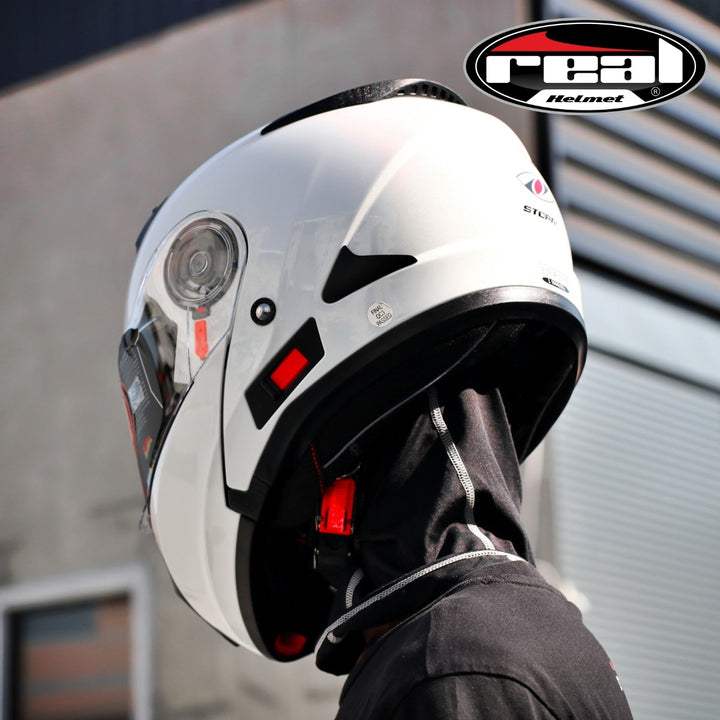 REAL Helmet STORM, white base