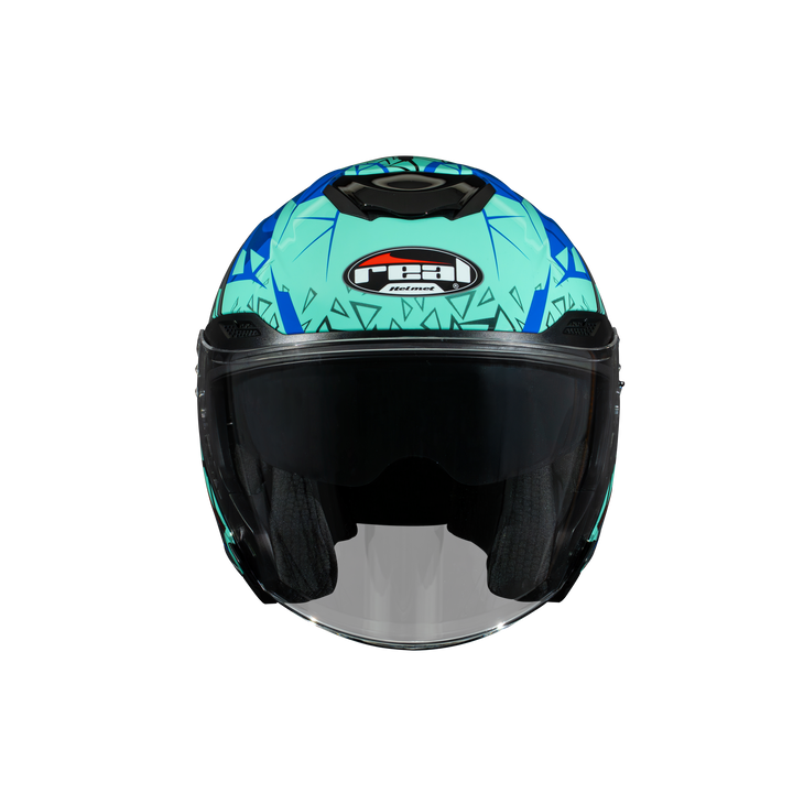 หมวกกันน็อค REAL Helmet HAVANA IMPACT พื้น-ดำน้ำเงิน