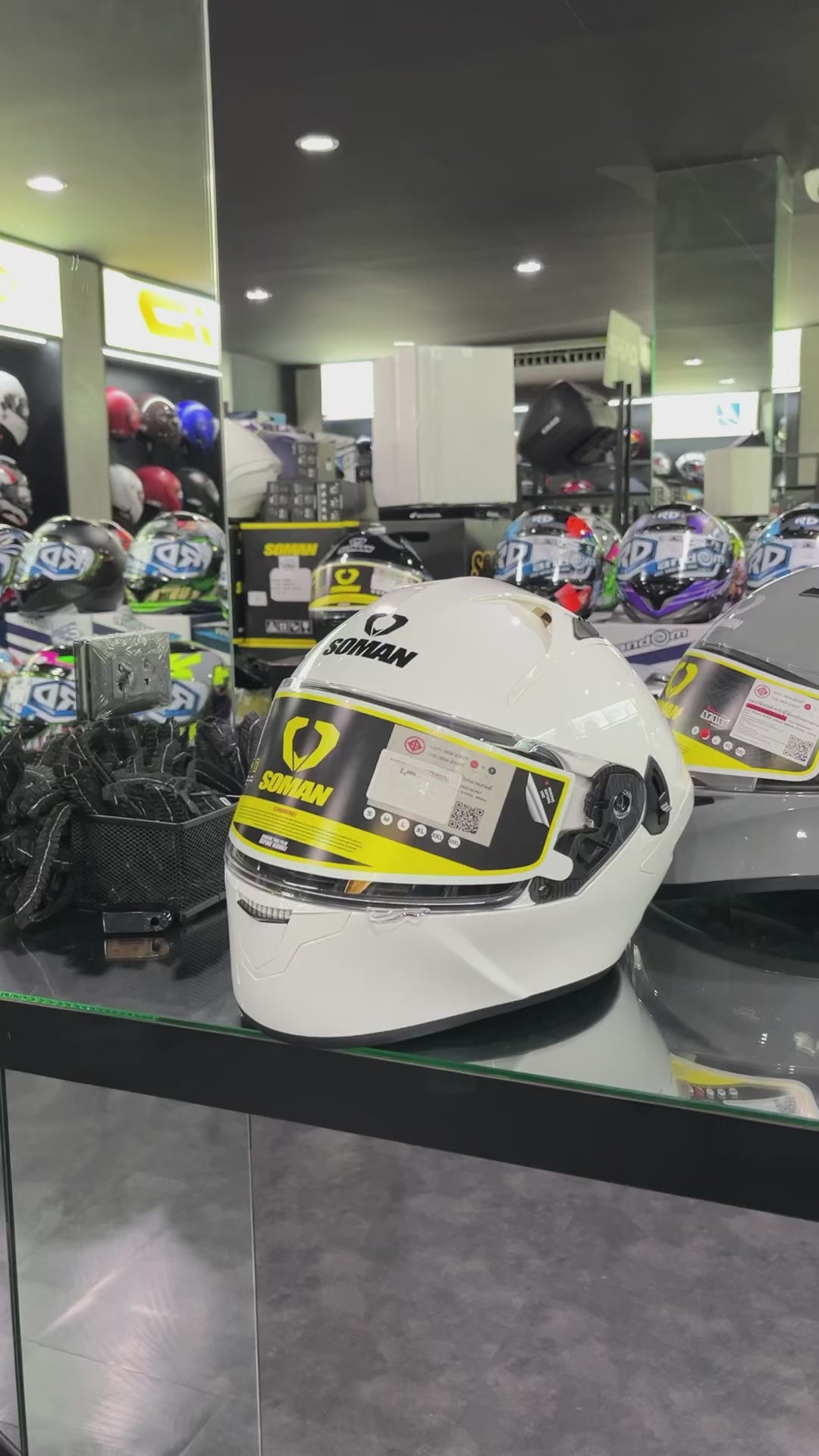 SOMAN Helmet - SM960 Plain Color, matte grey
