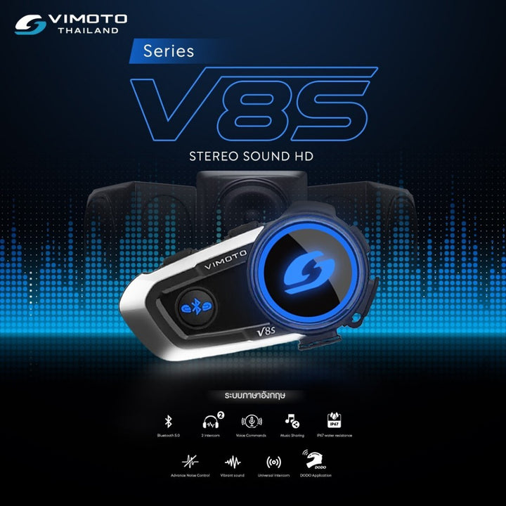 Vimoto v8s helmet bluetooth