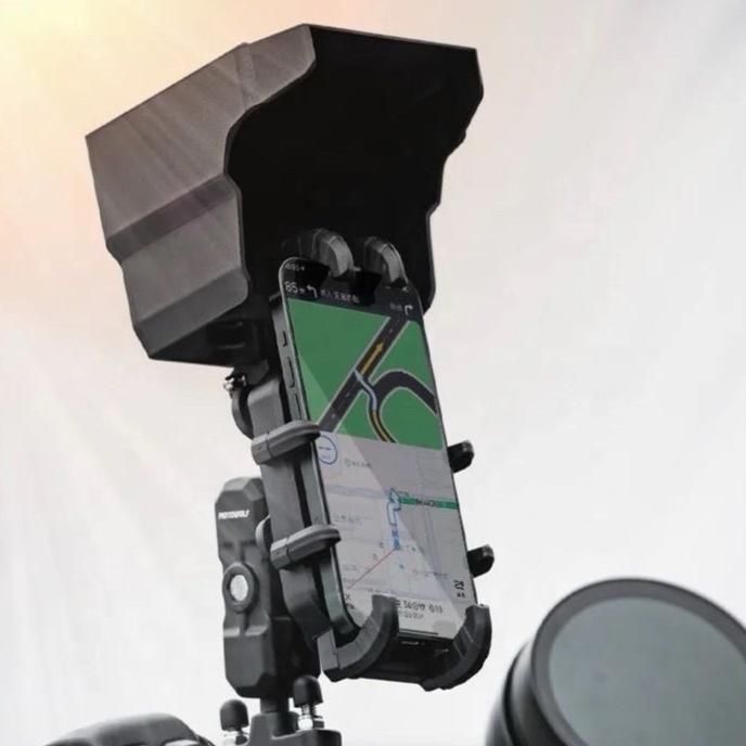 Sun Visor for MOTOWOLF Phone Holder MDL-4802 Black