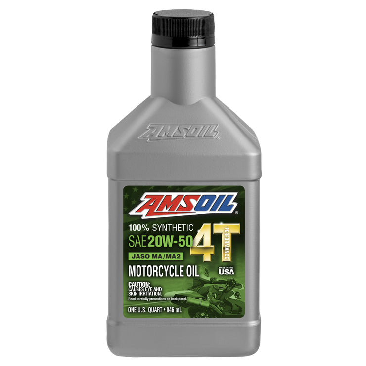น้ำมันเครื่อง Amsoil 20W-50 100% Synthetic 4T Perfomance Motorcycle Oil 1 ลิตร