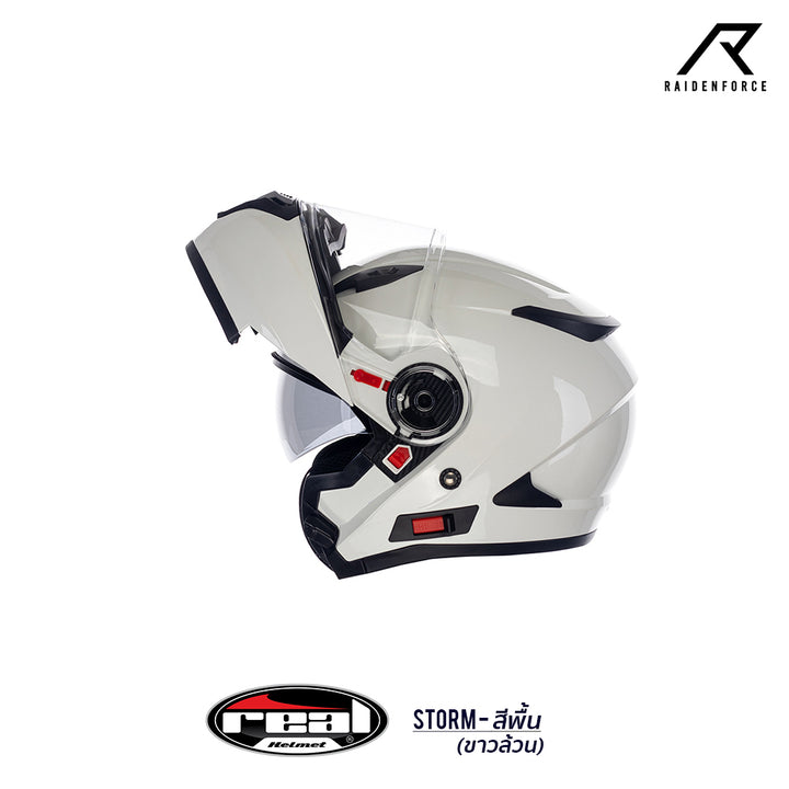 REAL Helmet STORM, white base