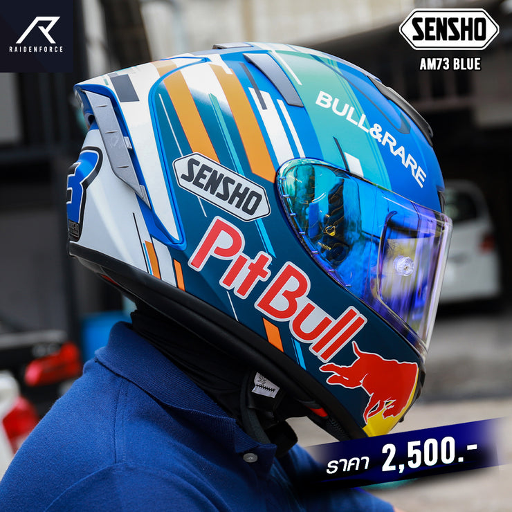 หมวกกันน็อค SENSHO HELMET AM73  Blue