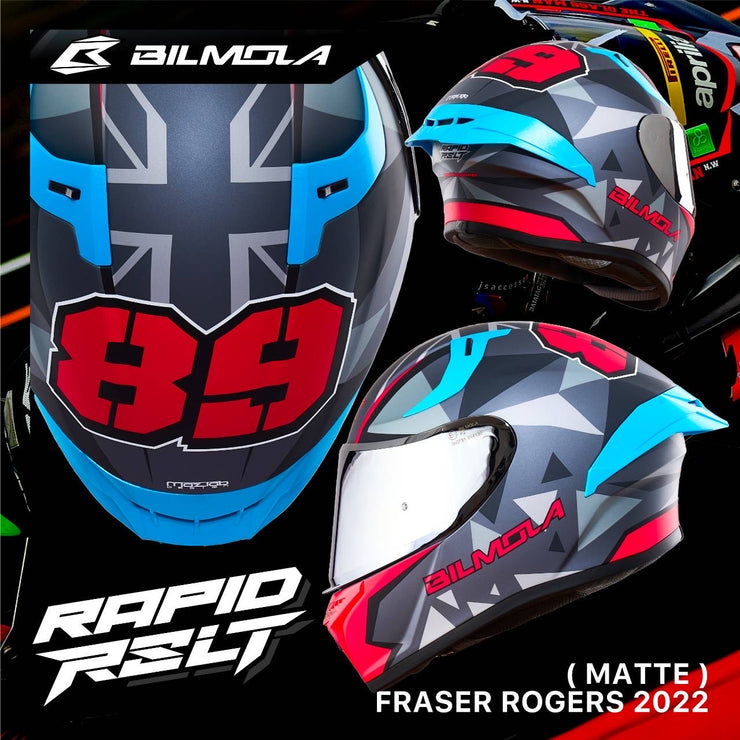 หมวกกันน็อค Bilmola Rapid RS LT FRASER ROGERS 2022 ด้าน