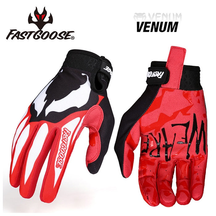 FastGoose MTC-03 gloves, red and black