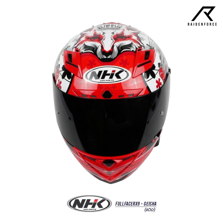 NHK FullfaceRX9-GEISHA Helmet, Red