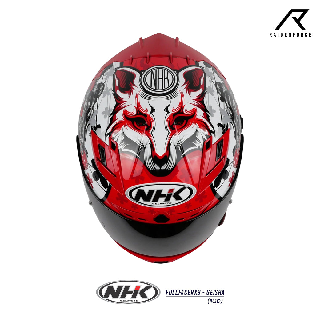 NHK FullfaceRX9-GEISHA Helmet, Red