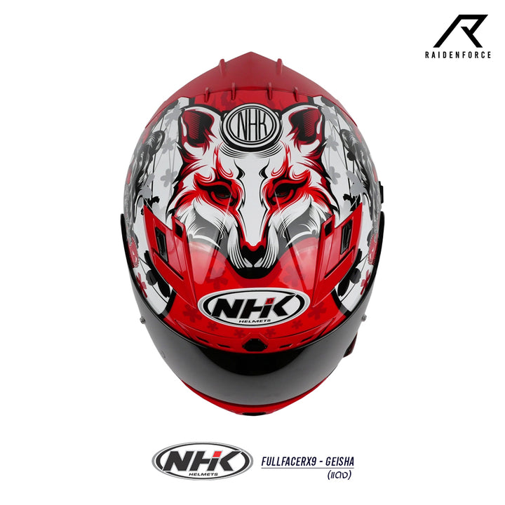 NHK FullfaceRX9-GEISHA Helmet, Red