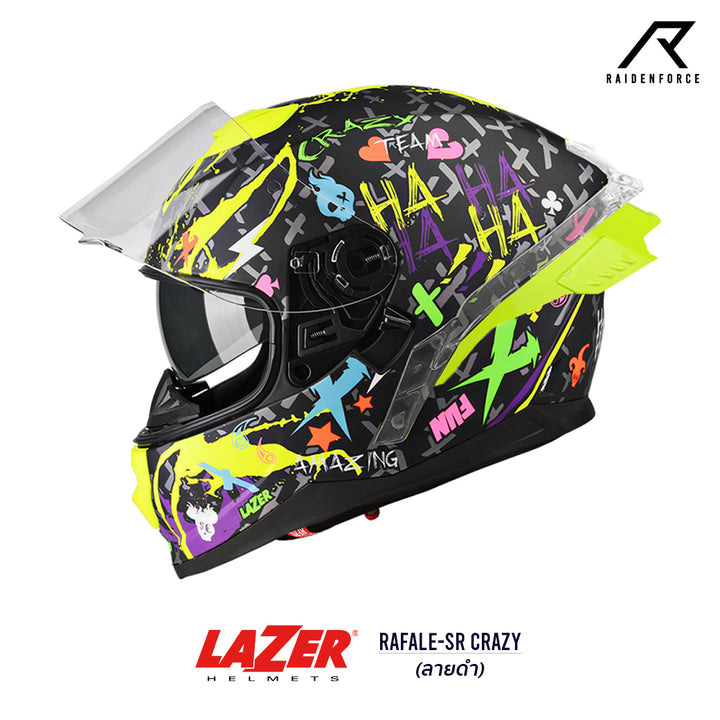 LAZER Helmet RAFALE Crazy Black Pattern Helmet