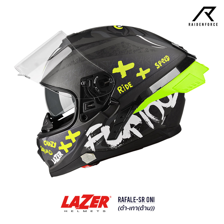 หมวกกันน็อค LAZER Helmet RAFALE ONI ดำ-เทา(ด้าน)