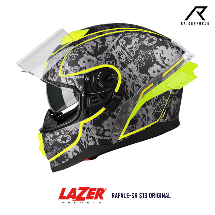 หมวกกันน็อค LAZER Helmet RAFALE  $13 Original ดำเทา