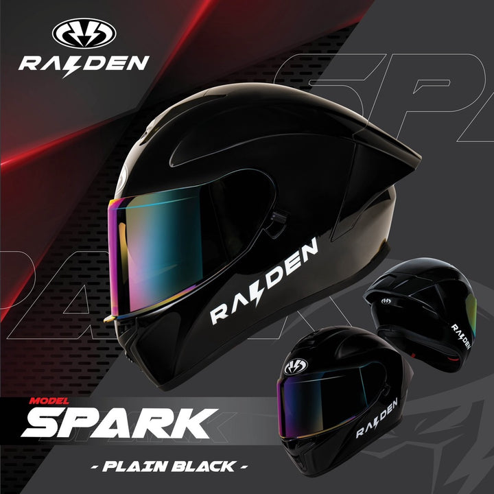 RAIDEN SPARK helmet, black 