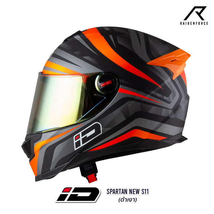 หมวกกันน็อค ID HELMET SPARTAN NEW S11-ดำ