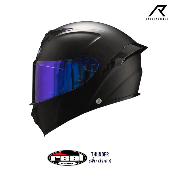 REAL Helmet Thunder, matte black base